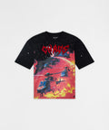 Chaos Chenille Patched Short Sleeve Tee - Black